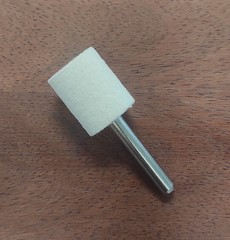 Ruote compatte in Feltro con gambo - mm 60 x 20 x 6